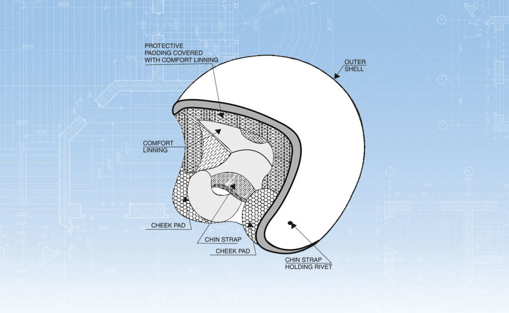 smk helmet internal view