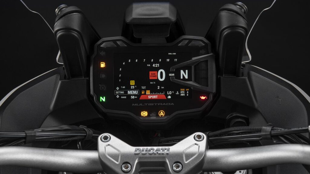 Ducati Multistrada 950 S display