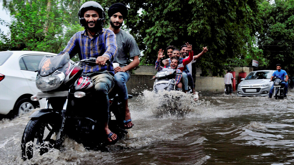 Always wear safety gear in rain