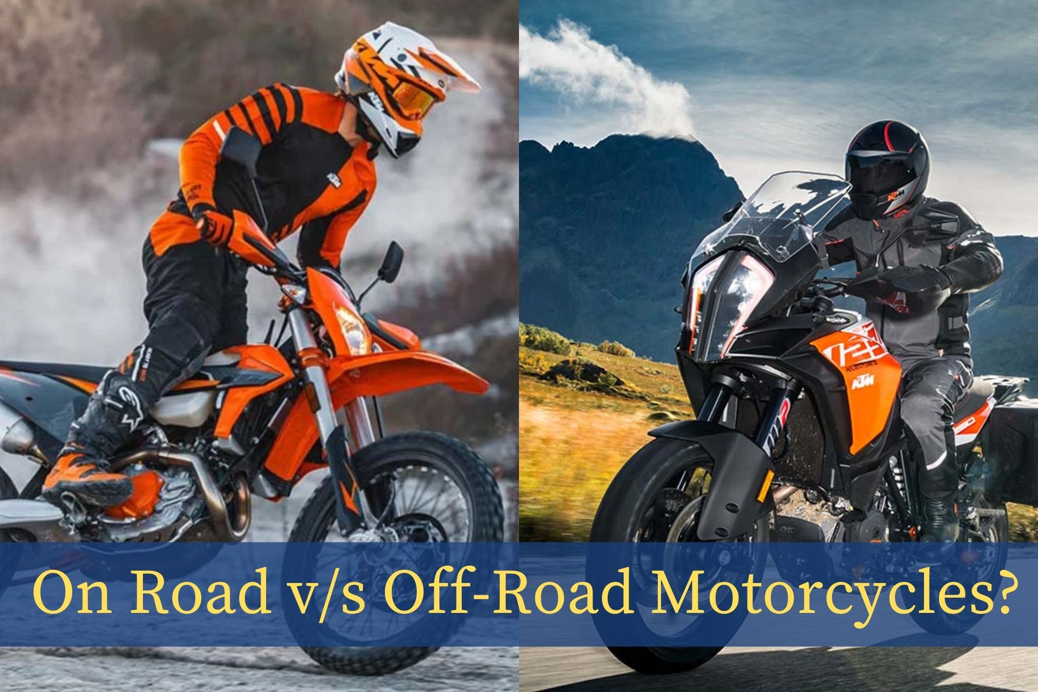 What’s the Difference Between On and Off-Road Motorcycles?