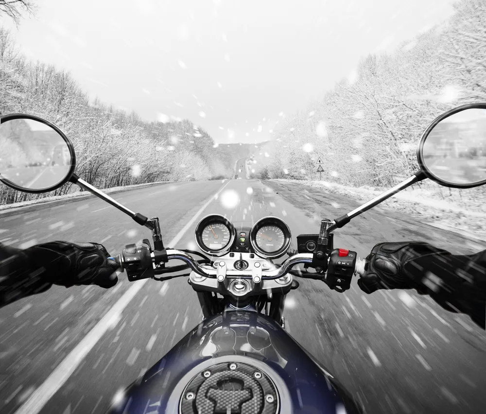  riding in snow